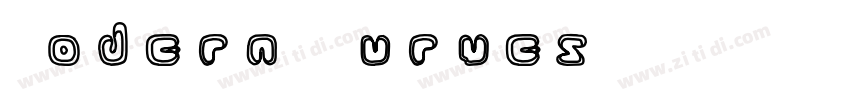 Modern Curves 现代曲线字体转换